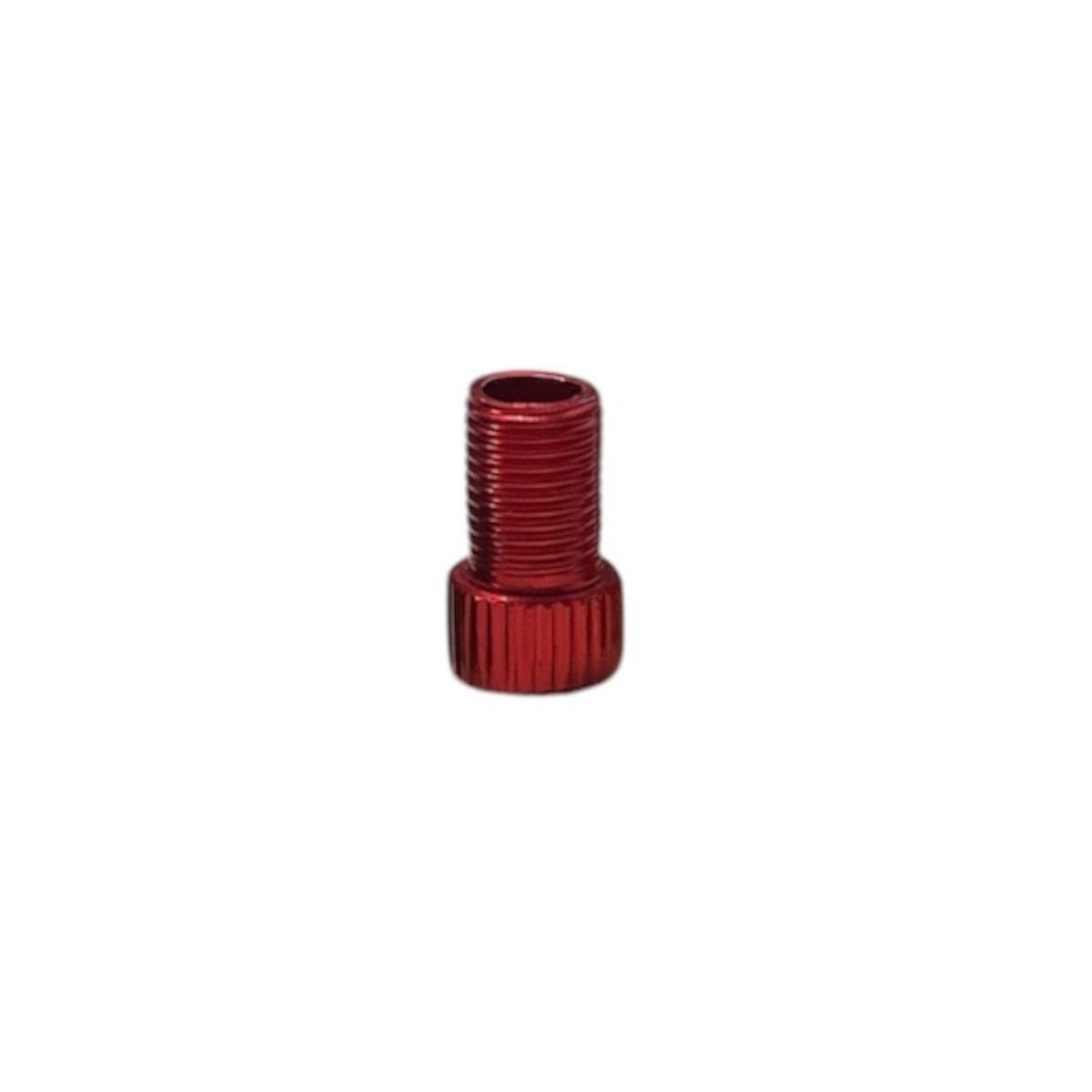 Contrast Alloy Adaptor Presta to Schrader Valve Bike Pump Spare Part Red