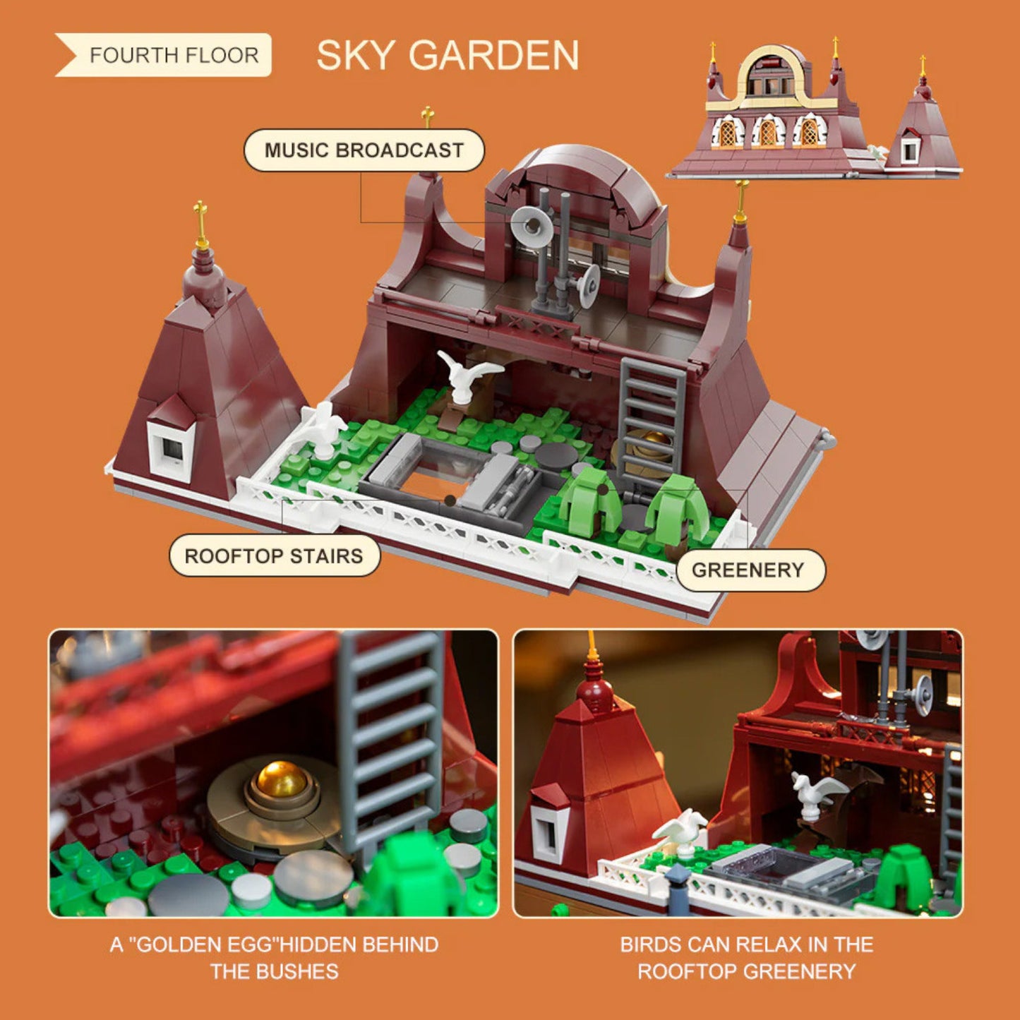 Pantasy Bakery 4 Storey Building 3D Puzzle 2663 Pieces 85013 Alternate 8