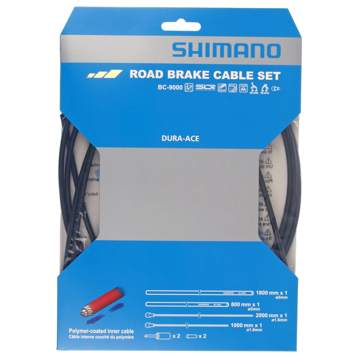 Shimano Dura-Ace Road Polymer Coated Inners Bike Brake Inner & Outer Cable Set Alternate 1