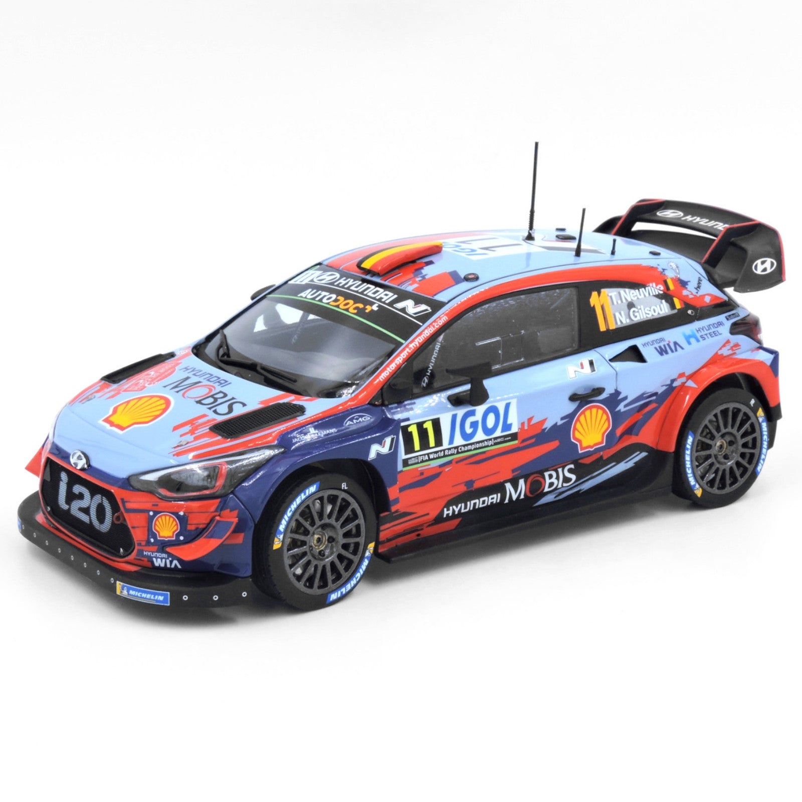 BelKits Hyundai i20 Coupe WRC 2019 1:24 Car Model Kit