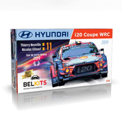 BelKits Hyundai i20 Coupe WRC 2019 1:24 Car Model Kit Alternate 1