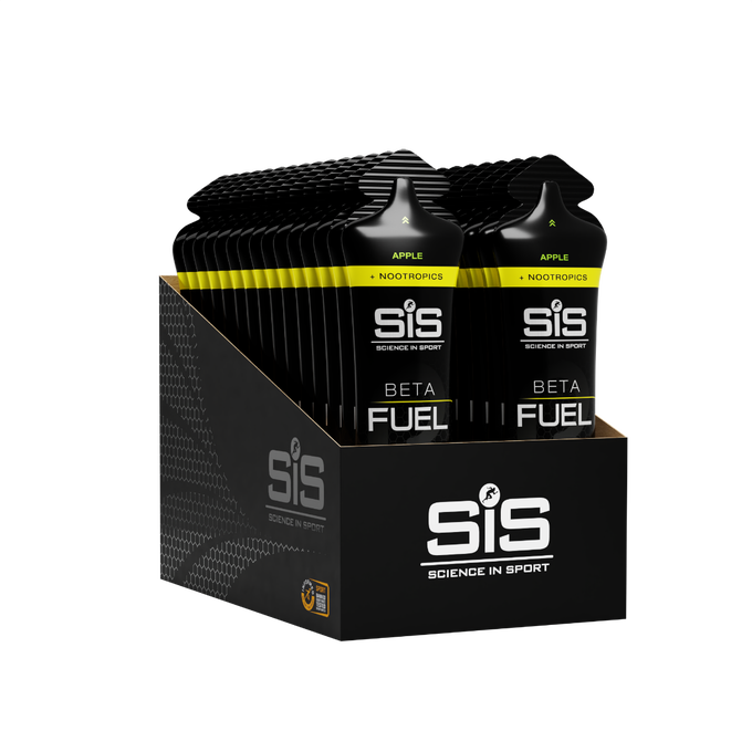 SIS BETA Fuel +Nootropics Energy Gel | Box of 30 x 60ml - Apple