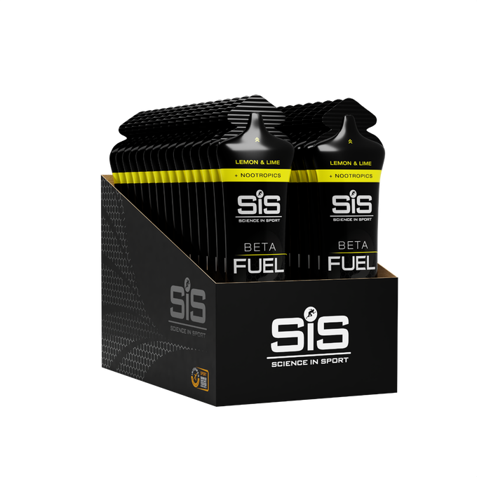 SIS BETA Fuel +Nootropics Energy Gel | Box of 30 x 60ml - Lemon & Lime