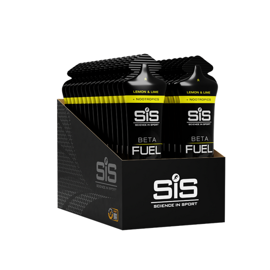 SIS BETA Fuel +Nootropics Energy Gel | Box of 30 x 60ml - Lemon & Lime