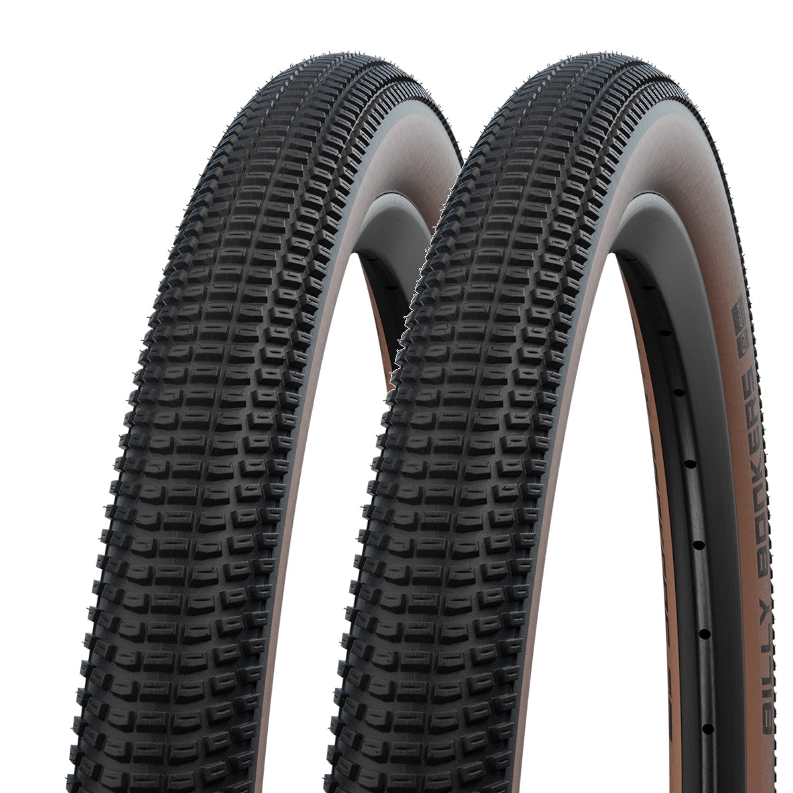 Schwalbe Billy Bonkers Black Bronze Tan 26 x 2.10 Pair 26 Inch Bike Tyre