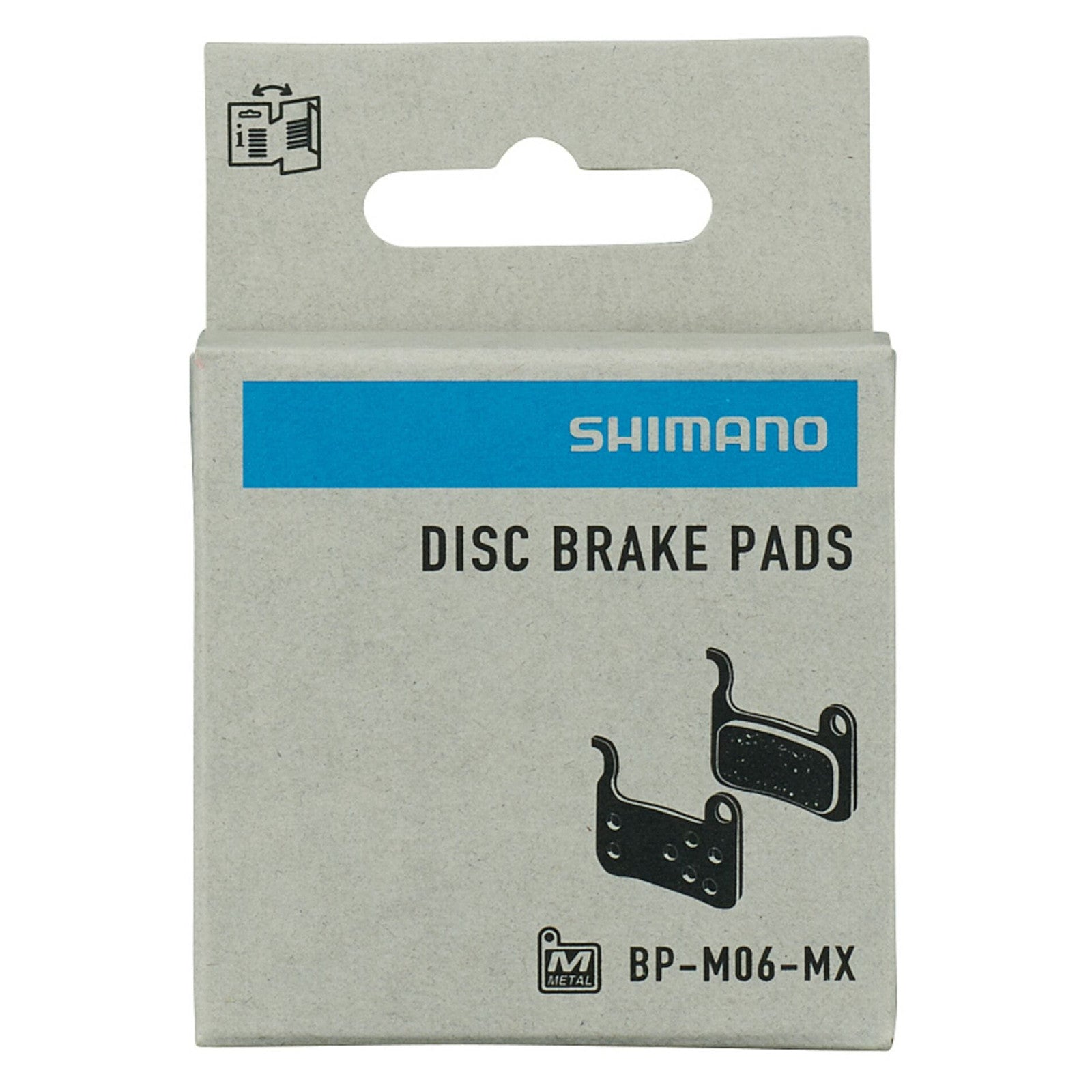 Shimano Metal Pad Without Fin Disc Bike Brake Pads M06-MX Alternate 1