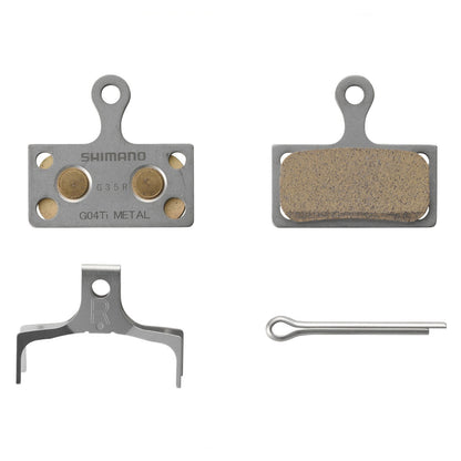 Shimano G04Ti Sintered Titanium Backed Disc Bike Brake Pads XTR XT SLX Alfine