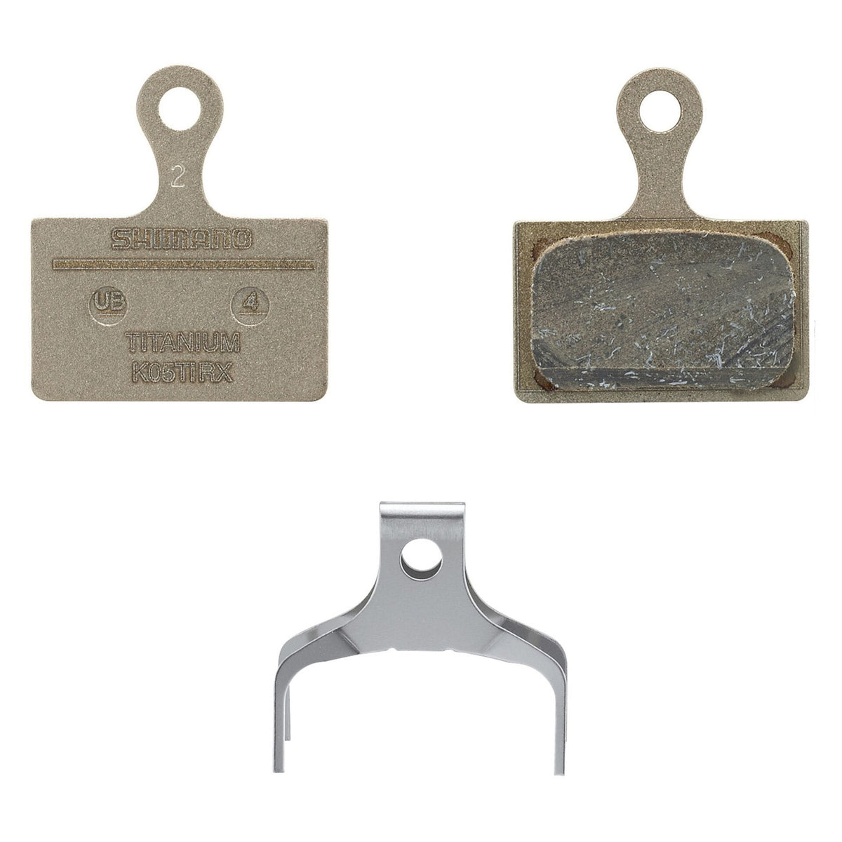 Shimano K05Ti Resin Titanium Backed Disc Bike Brake Pads XTR XT SLX Dura Ace Ultegra 105 Tiagra GRX
