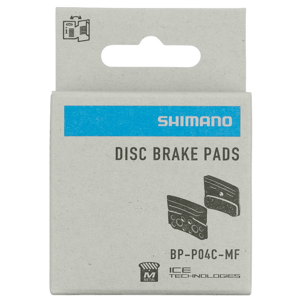 Shimano P04C Sintered Alloy/Stainless Backed With Cooling Fins Disc Bike Brake Pads XTR Alternate 1