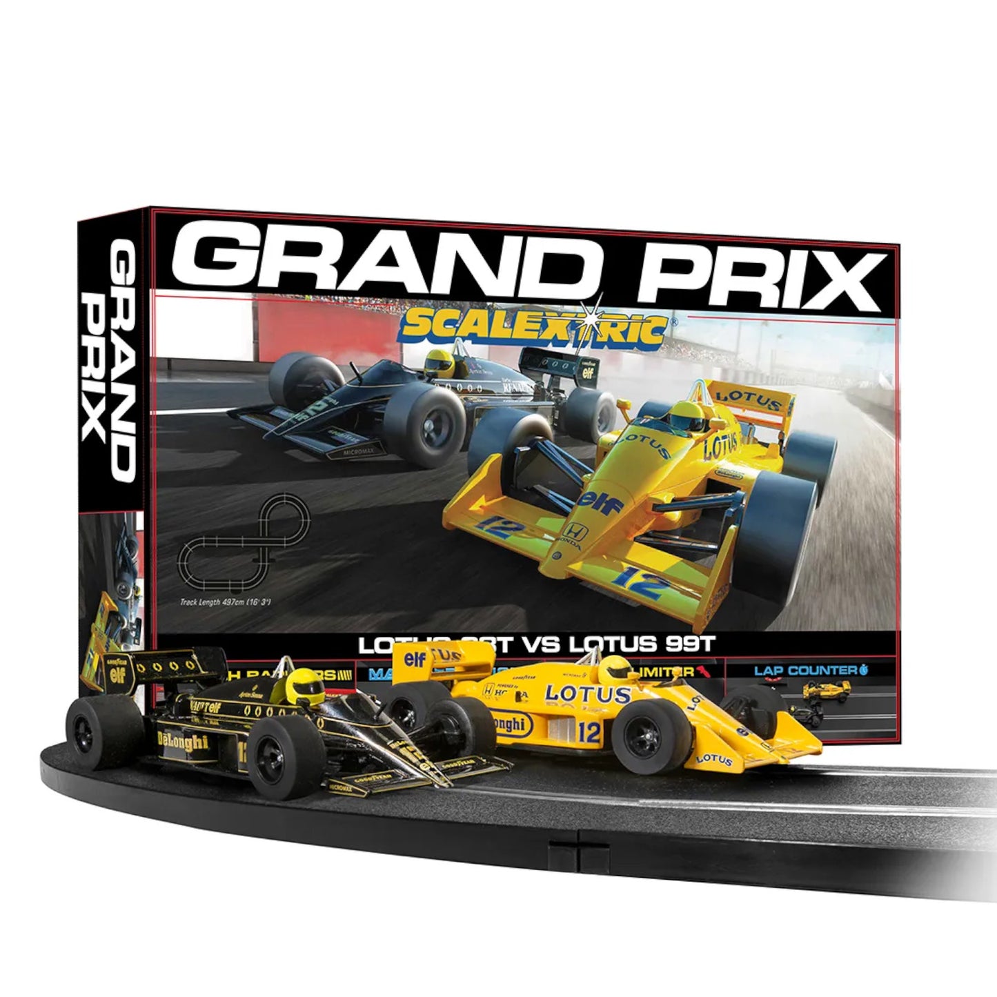 Scalextric 1980s Grand Prix Race Set Scalextric Track & Car Set C1432M Alternate 1