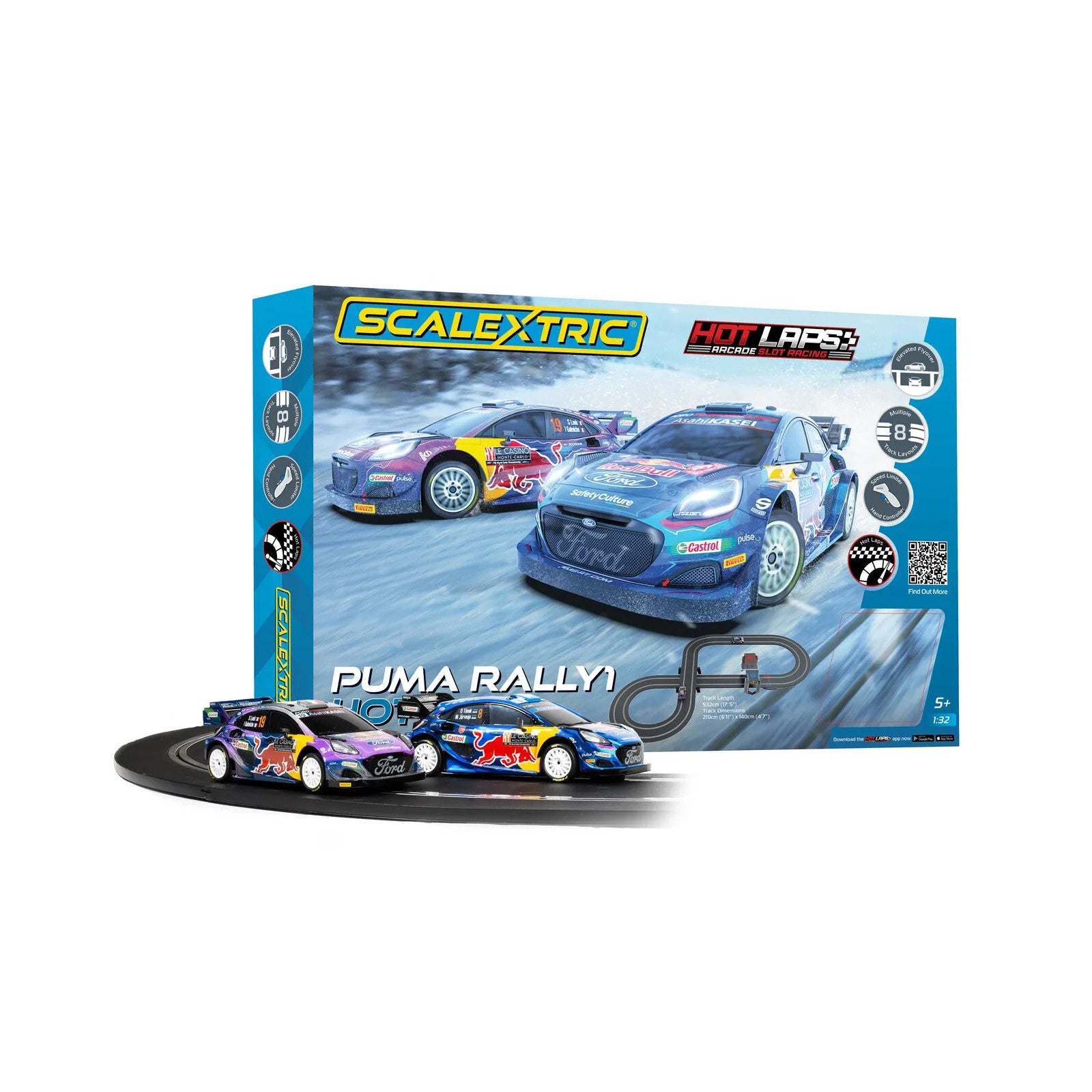 Scalextric Puma WRC Hot Laps Scalextric Track & Car Set