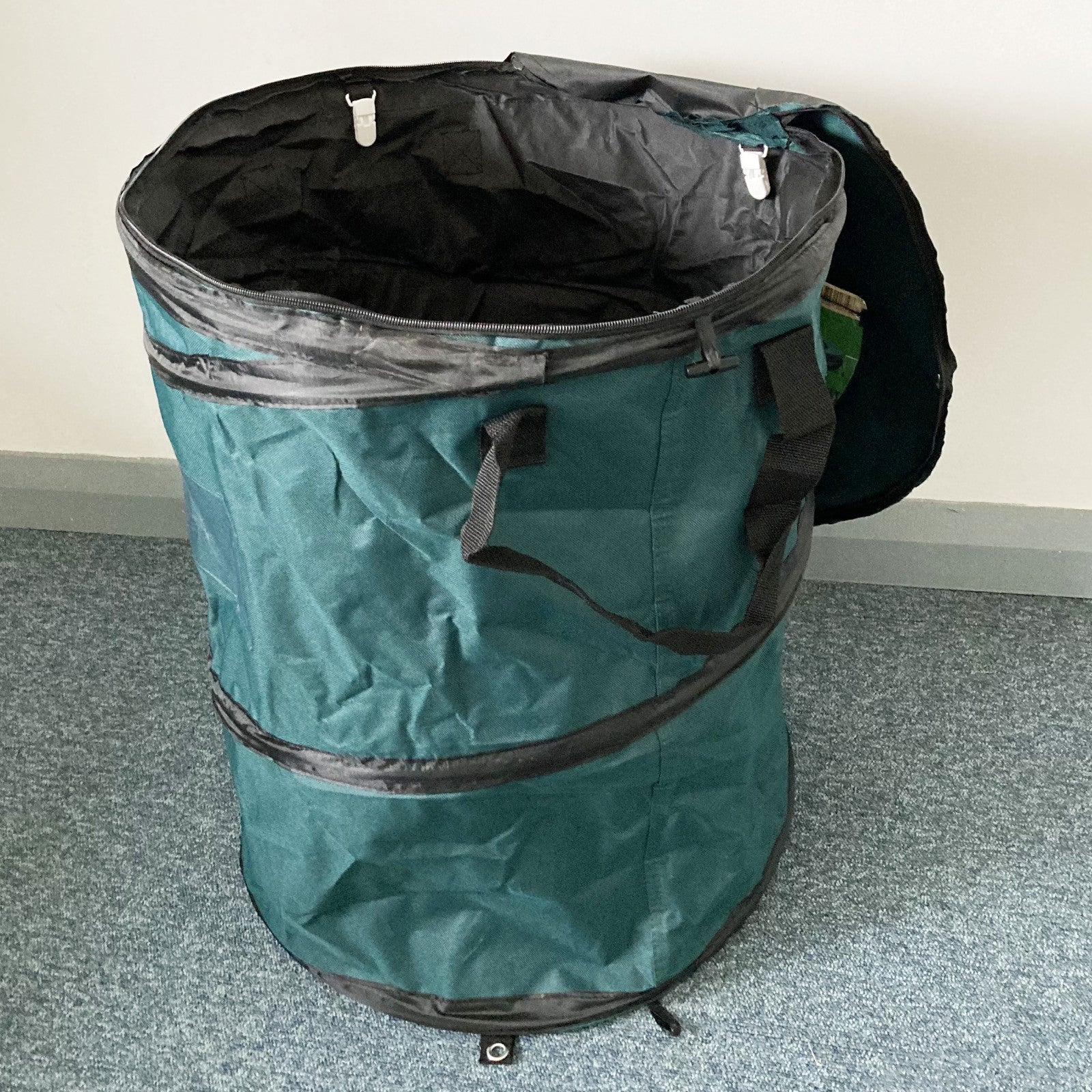 Support De Sac Poubelle Camping Pliable - 2 Pièces, Bois Et Métal - Pour Jardin, Voyage, Rangement