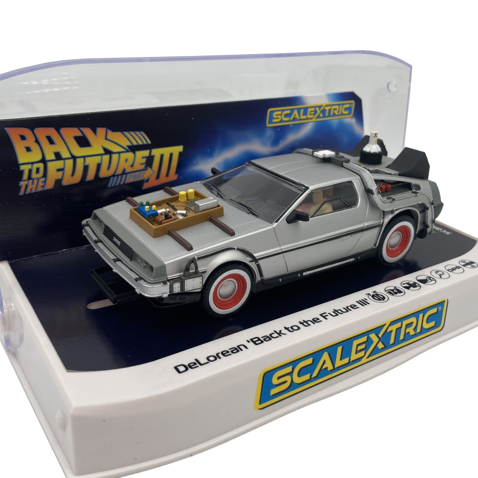 Scalextric Back to the Future III Delorean Scalextric Car Time Machine C4307 Alternate 4