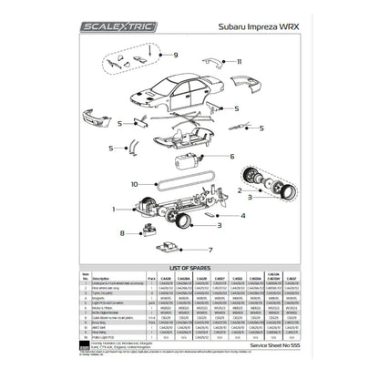 Scalextric Subaru Impreza WRX Police Edition Scalextric Car Alternate 6