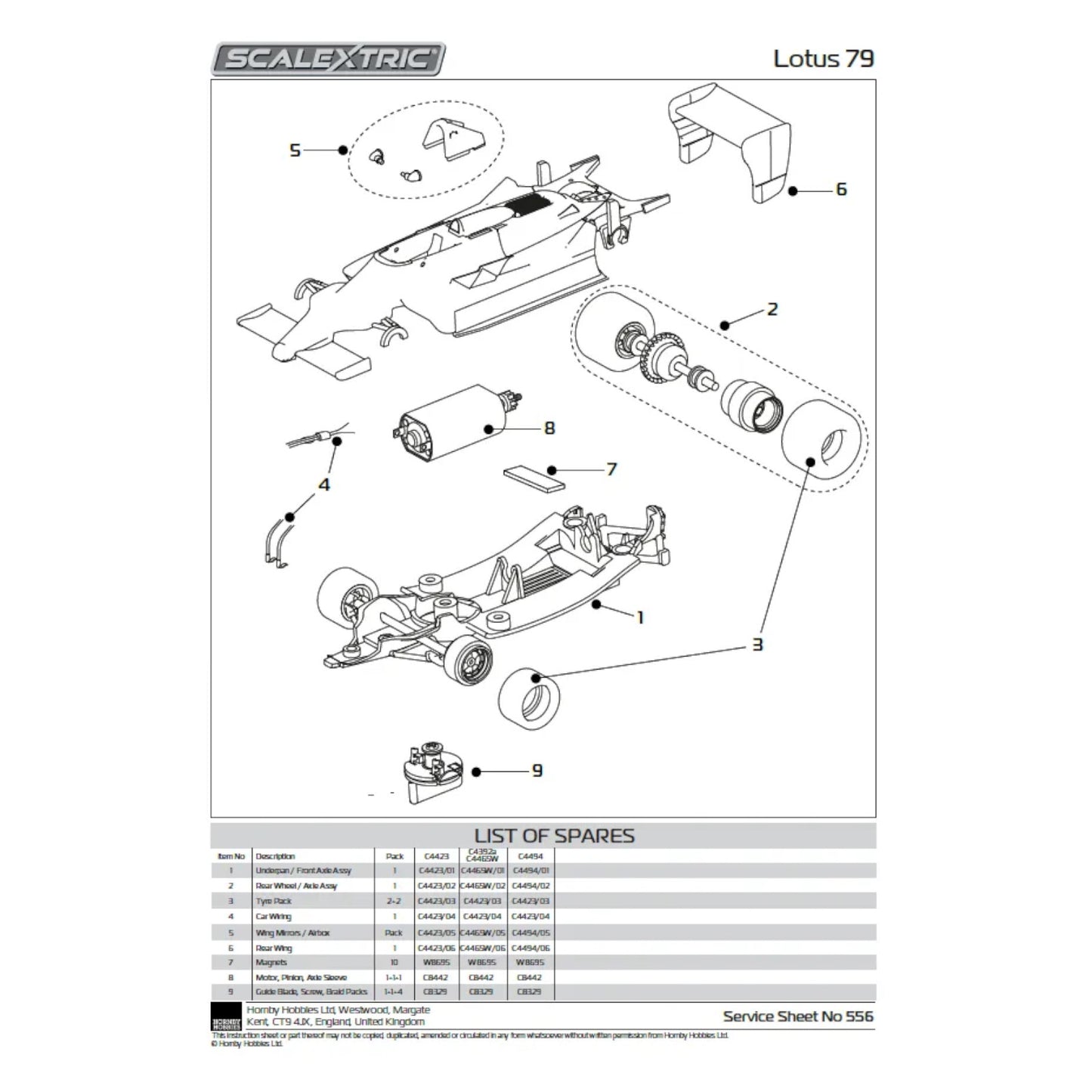 Scalextric Lotus 79 Mario Andretti 1978 World Champion Edition Scalextric Car Alternate 10