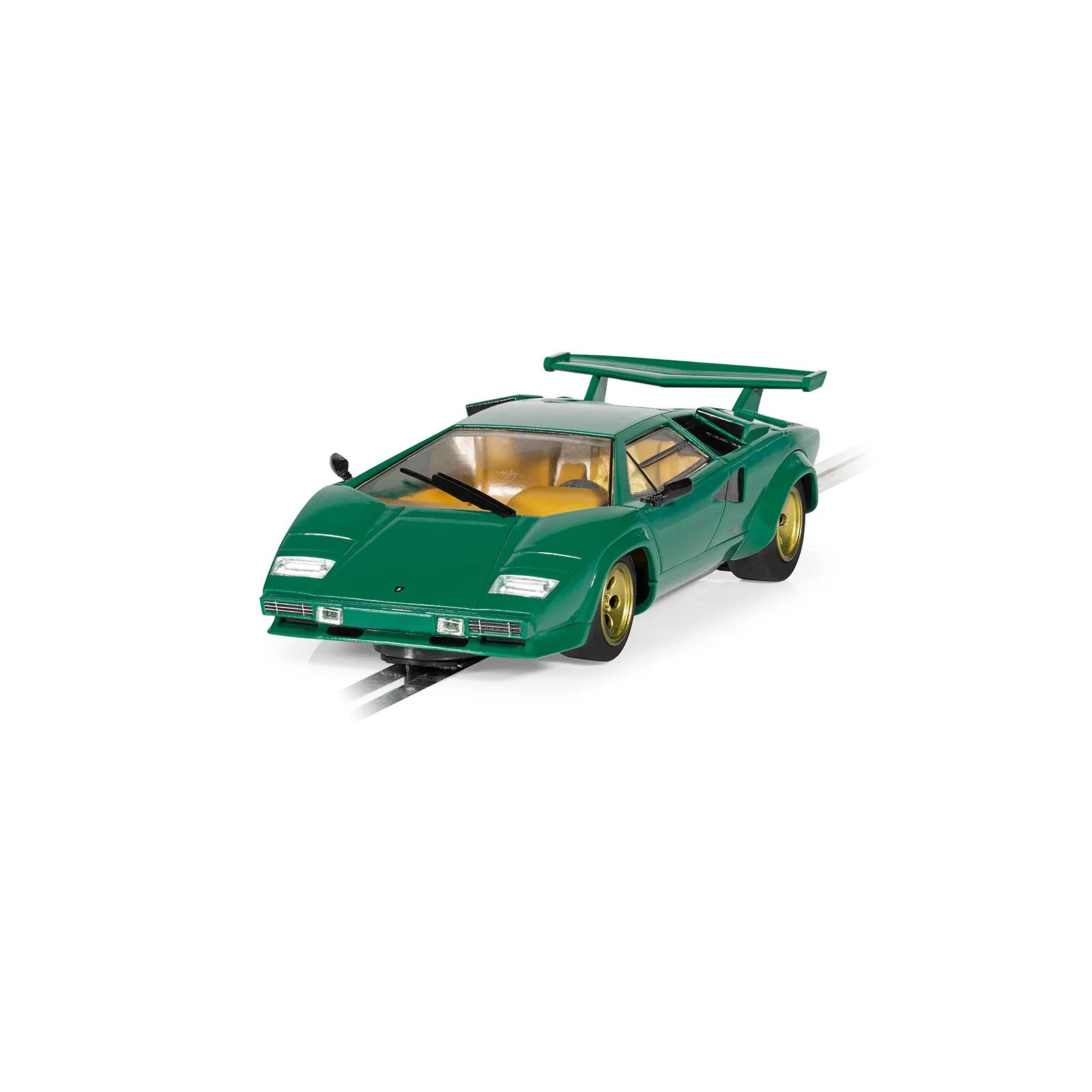 Scalextric Lamborghini Countach Green Scalextric Car Alternate 2
