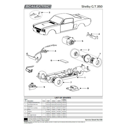 Scalextric Shelby Mustang GT350 Paul Kenelly Equipe GTS Scalextric Car Alternate 6