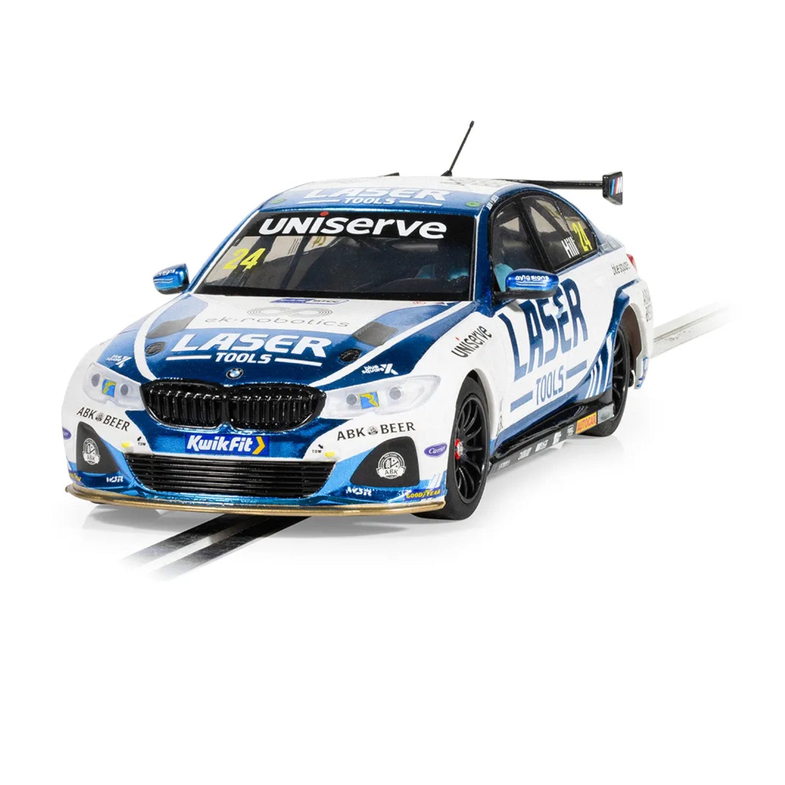 Scalextric BMW 330e NGTC Laser Tools Jake Hill 2023 Scalextric Car C4526 Alternate 2