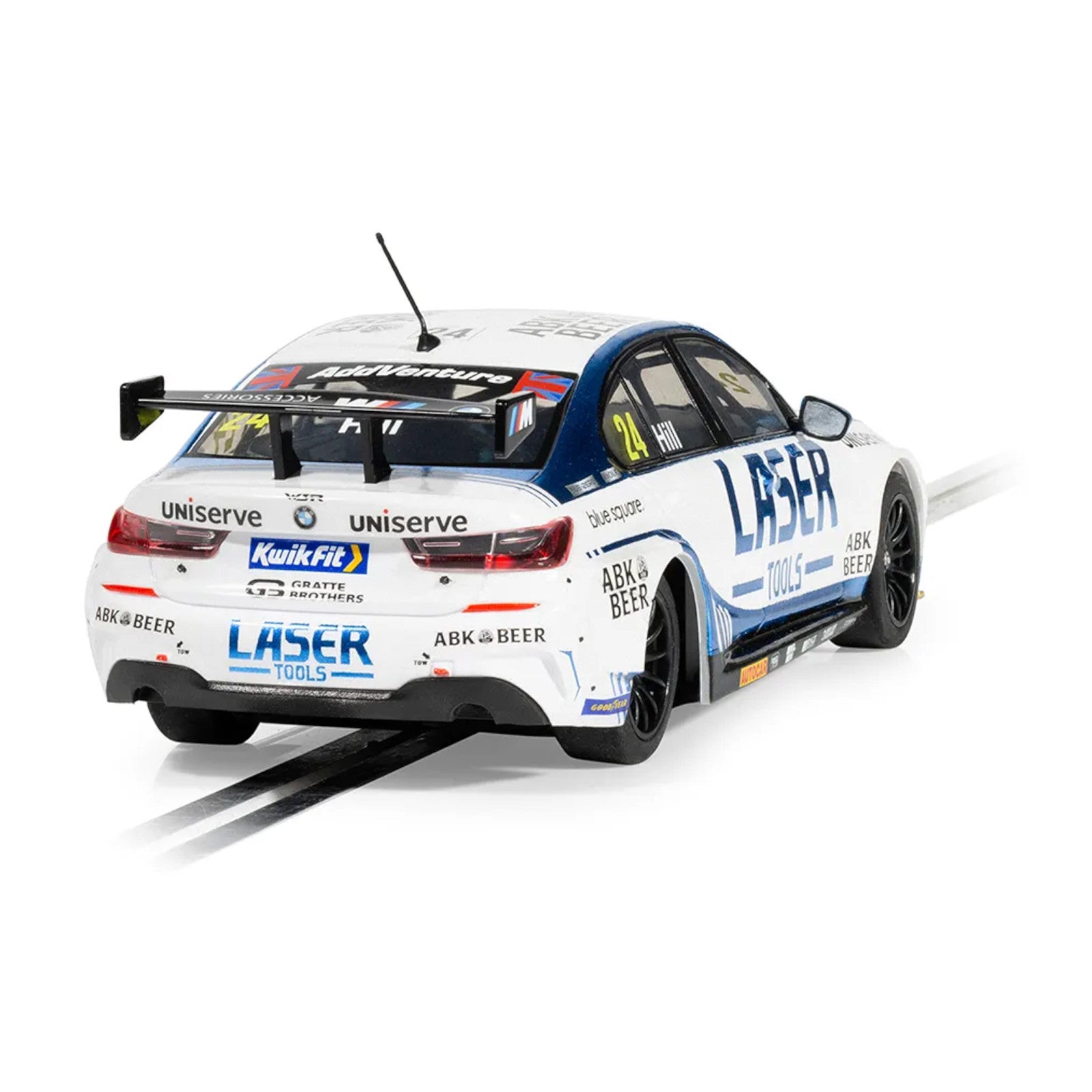 Scalextric BMW 330e NGTC Laser Tools Jake Hill 2023 Scalextric Car C4526 Alternate 3