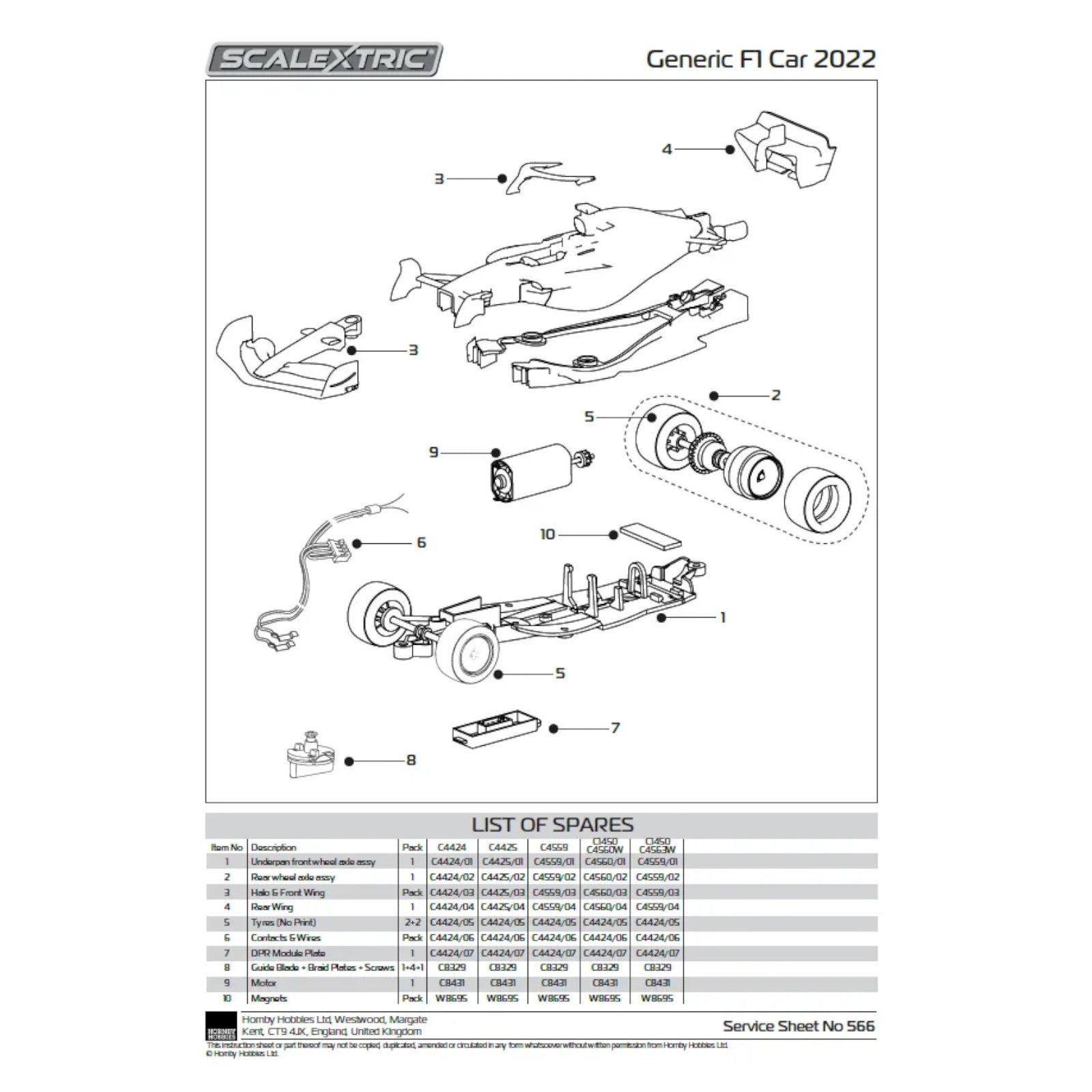 Scalextric Williams FW45 Alex Albon Gulf Edition Scalextric Car Alternate 10