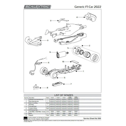 Scalextric Williams FW45 Alex Albon Gulf Edition Scalextric Car Alternate 10