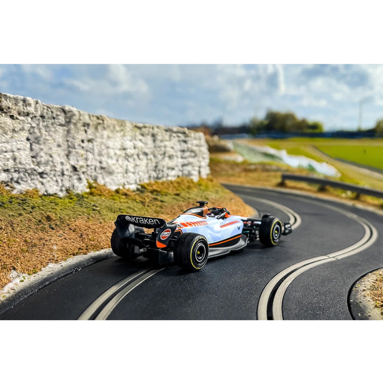 Scalextric Williams FW45 Alex Albon Gulf Edition Scalextric Car Alternate 8