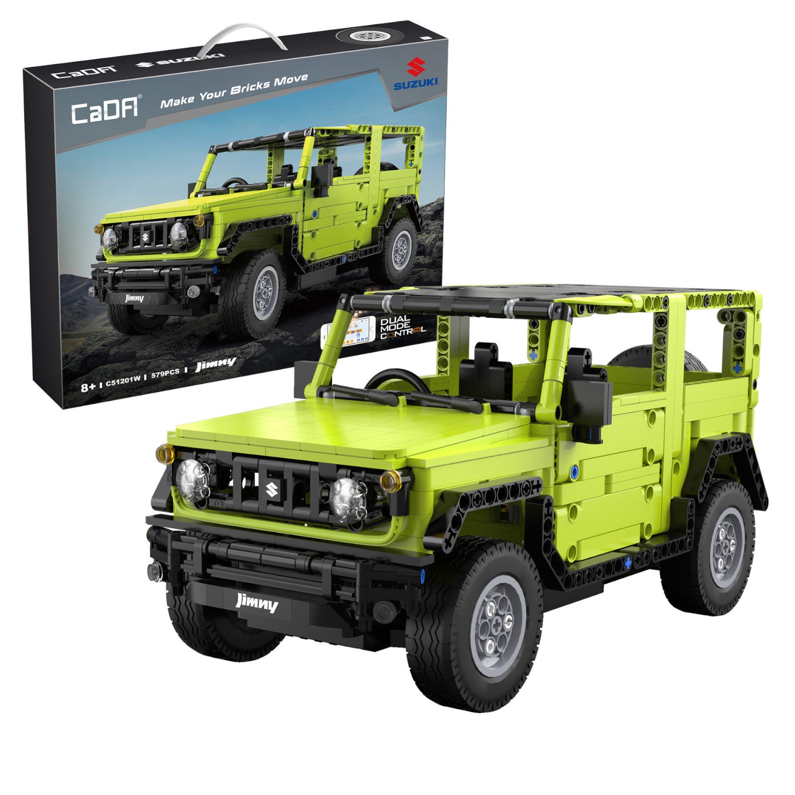 CaDA Suzuki Jimny 579 Pieces 1:12 3D Puzzle Brick Set C51201W