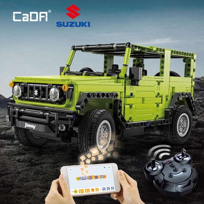 CaDA Suzuki Jimny 579 Pieces 1:12 3D Puzzle Brick Set C51201W Alternate 6