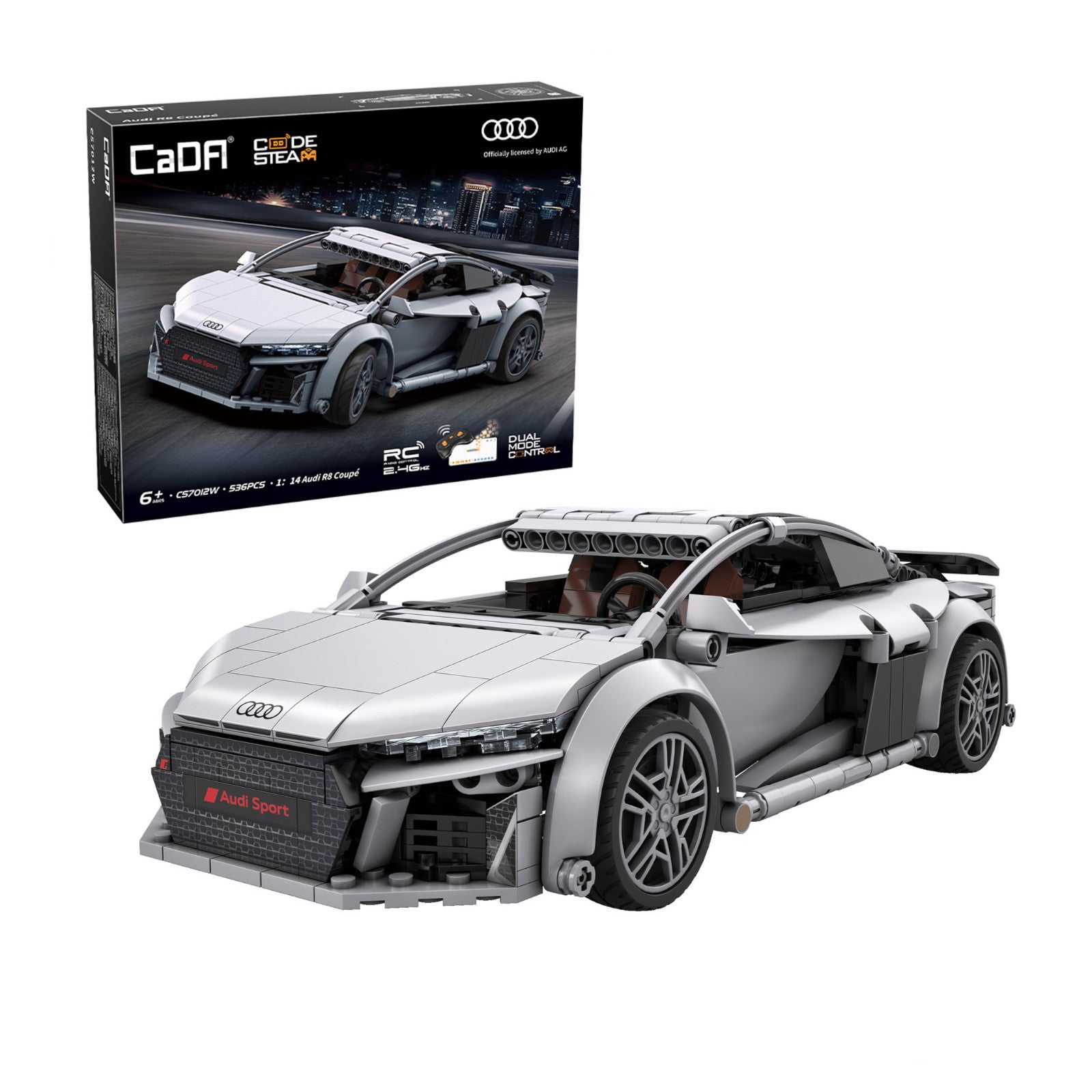 CaDA Audi R8 Coupé 536 Pieces 1:14 3D Puzzle C57012W