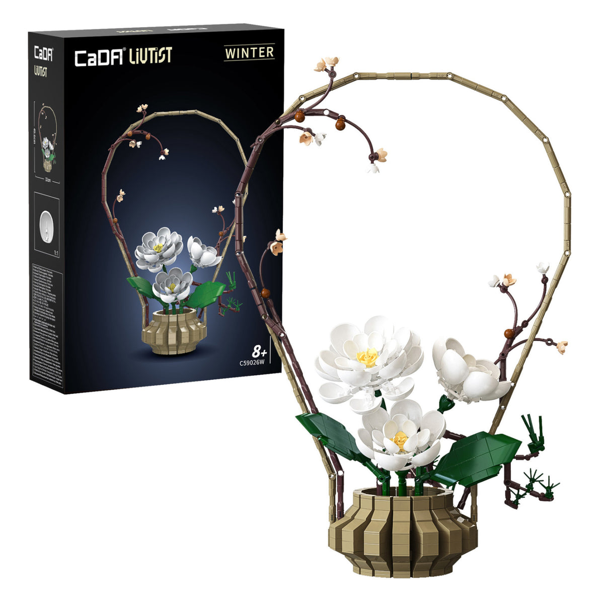 CaDA Oriental Floral Art Winter 990 Pieces 3D Puzzle C59026W