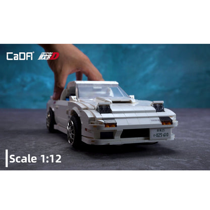 CaDA Initial D Mazda FC35 RX-7 1552 Pieces 3D Puzzle Brick Set Model C61022W Alternate 11