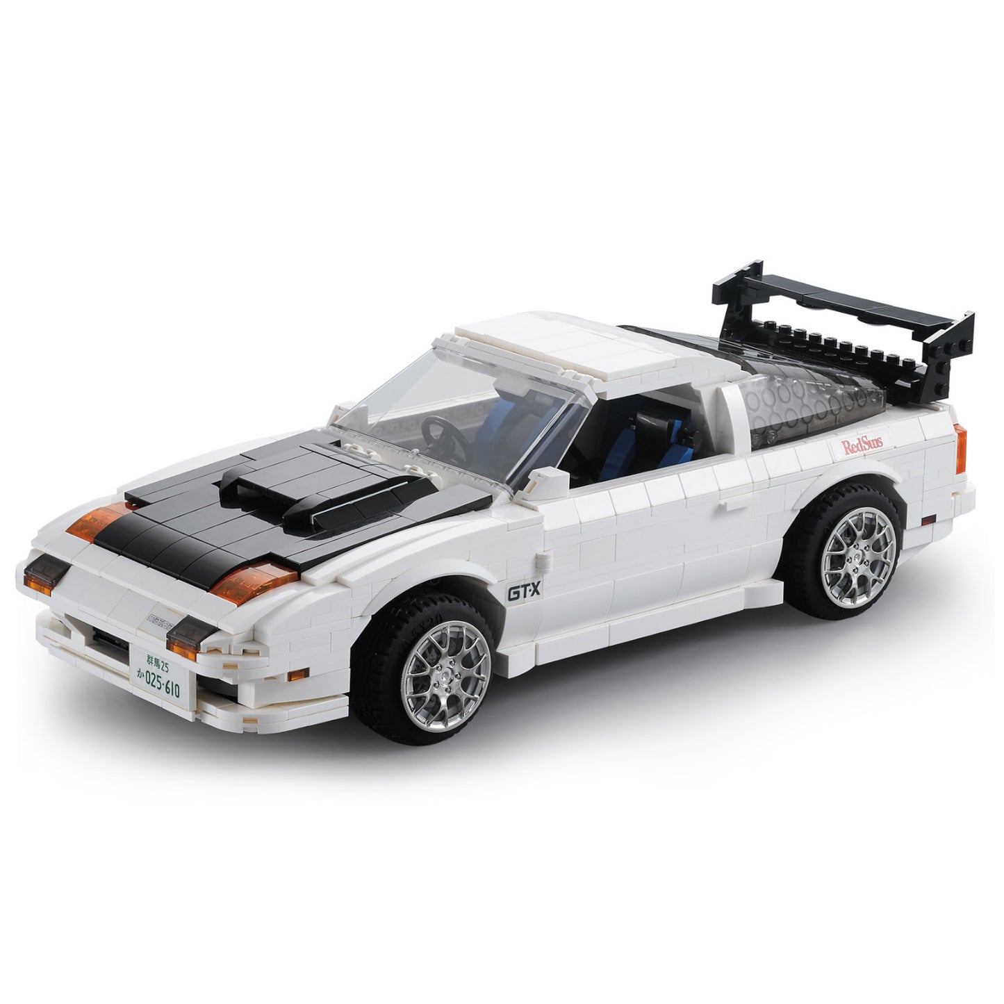 CaDA Initial D Mazda FC35 RX-7 1552 Pieces 3D Puzzle Brick Set Model C61022W Alternate 4
