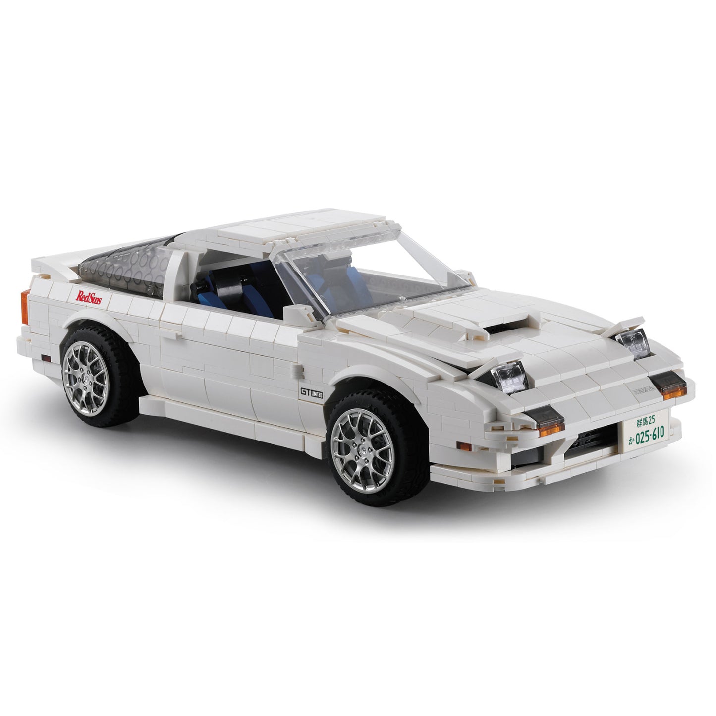 CaDA Initial D Mazda FC35 RX-7 1552 Pieces 3D Puzzle Brick Set Model C61022W Alternate 6