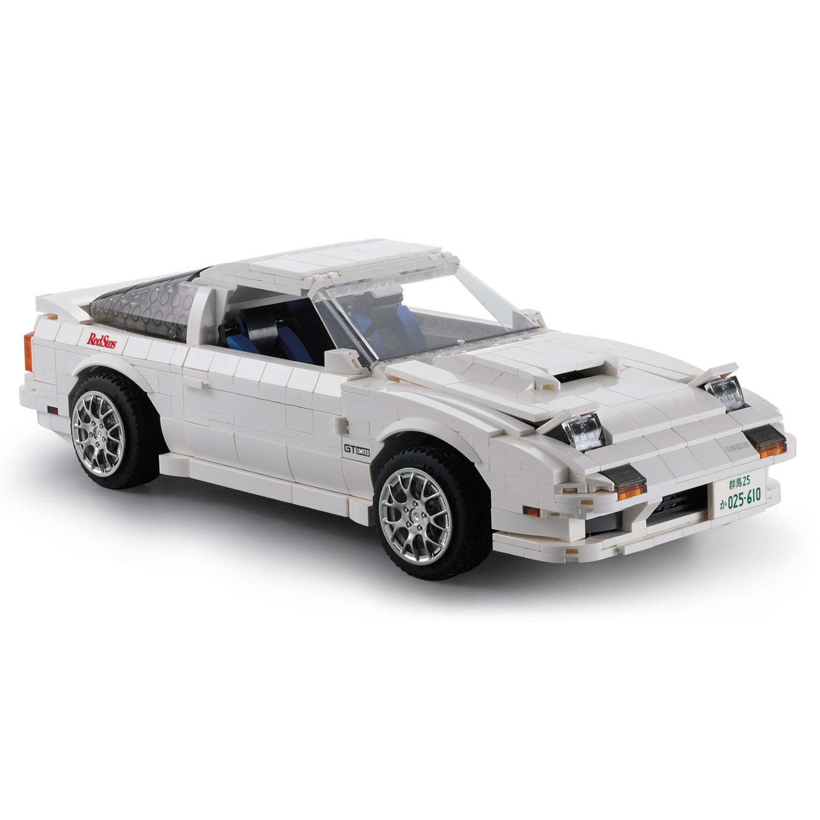 CaDA Initial D Mazda FC35 RX-7 1552 Pieces 3D Puzzle Brick Set Model C61022W Alternate 6