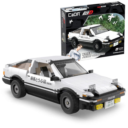 CaDA Initial D Toyota Trueno AE86 1324 Pieces 3D Puzzle Brick Set Model C61024W