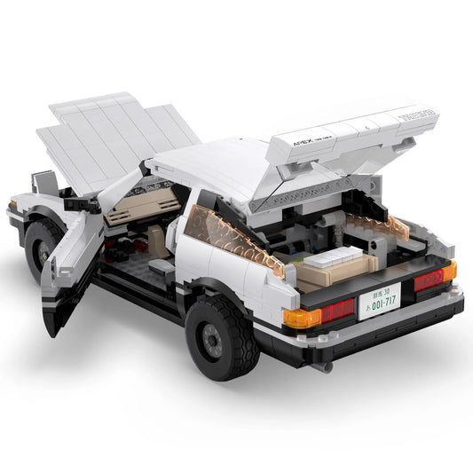 CaDA Initial D Toyota Trueno AE86 1324 Pieces 3D Puzzle Brick Set Model C61024W Alternate 1