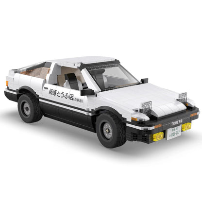 CaDA Initial D Toyota Trueno AE86 1324 Pieces 3D Puzzle Brick Set Model C61024W Alternate 6
