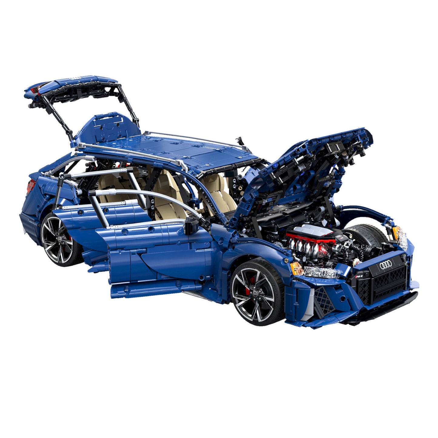 CaDA Audi RS6 Avant (2019) 1:8 Brick Set Model 4663 Pieces Car Model Kit C61515W Alternate 1
