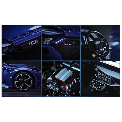 CaDA Audi RS6 Avant (2019) 1:8 Brick Set Model 4663 Pieces Car Model Kit C61515W Alternate 3