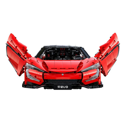 CaDA 1:8 BYD Yangwang U9 Electric Super Coupé 3671 Pieces Car Model Kit C64011W Alternate 4