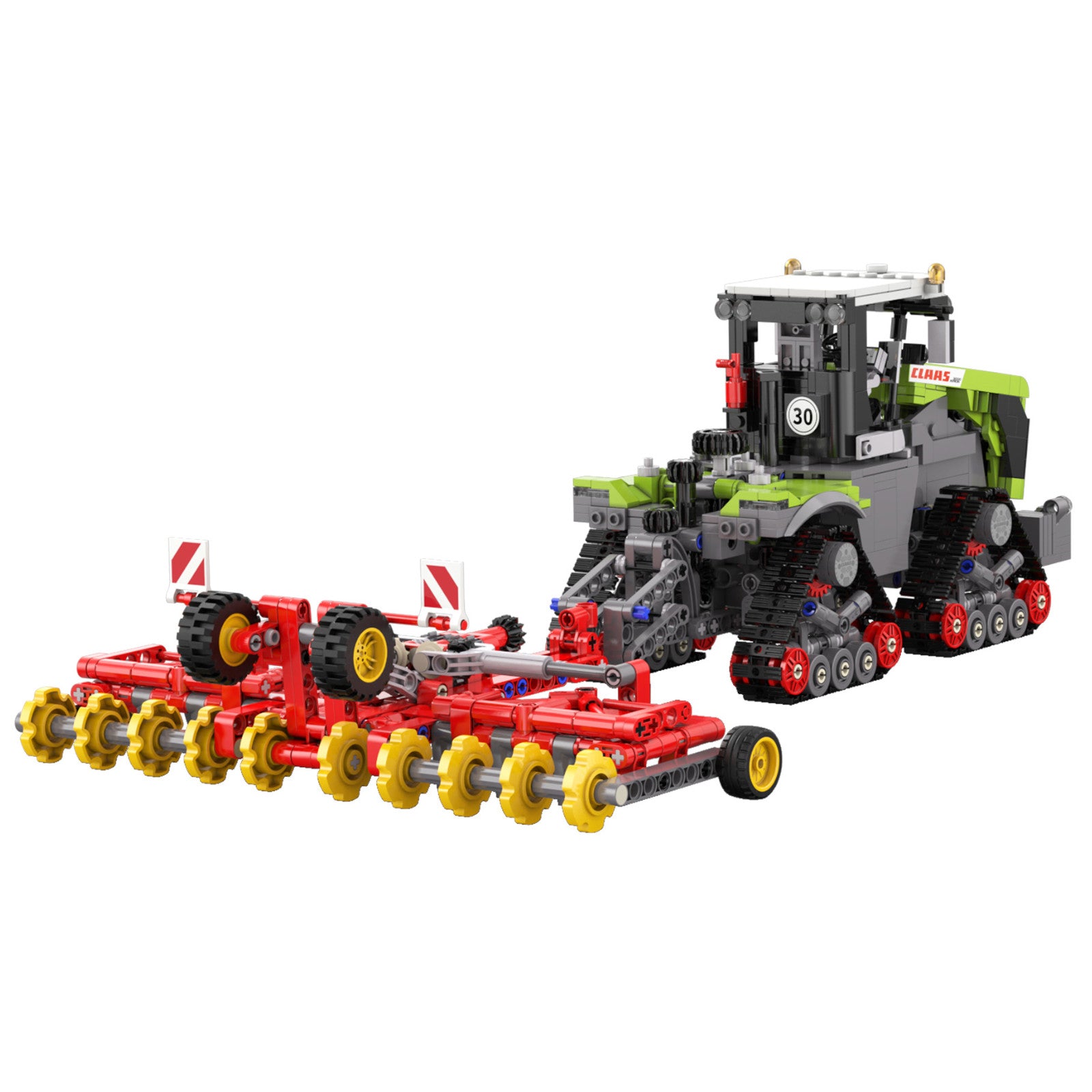 CaDA CLAAS XERION 5000 TRAC TS Tractor 1336 Pieces 3D Puzzle Brick Set Model C65012W Alternate 1