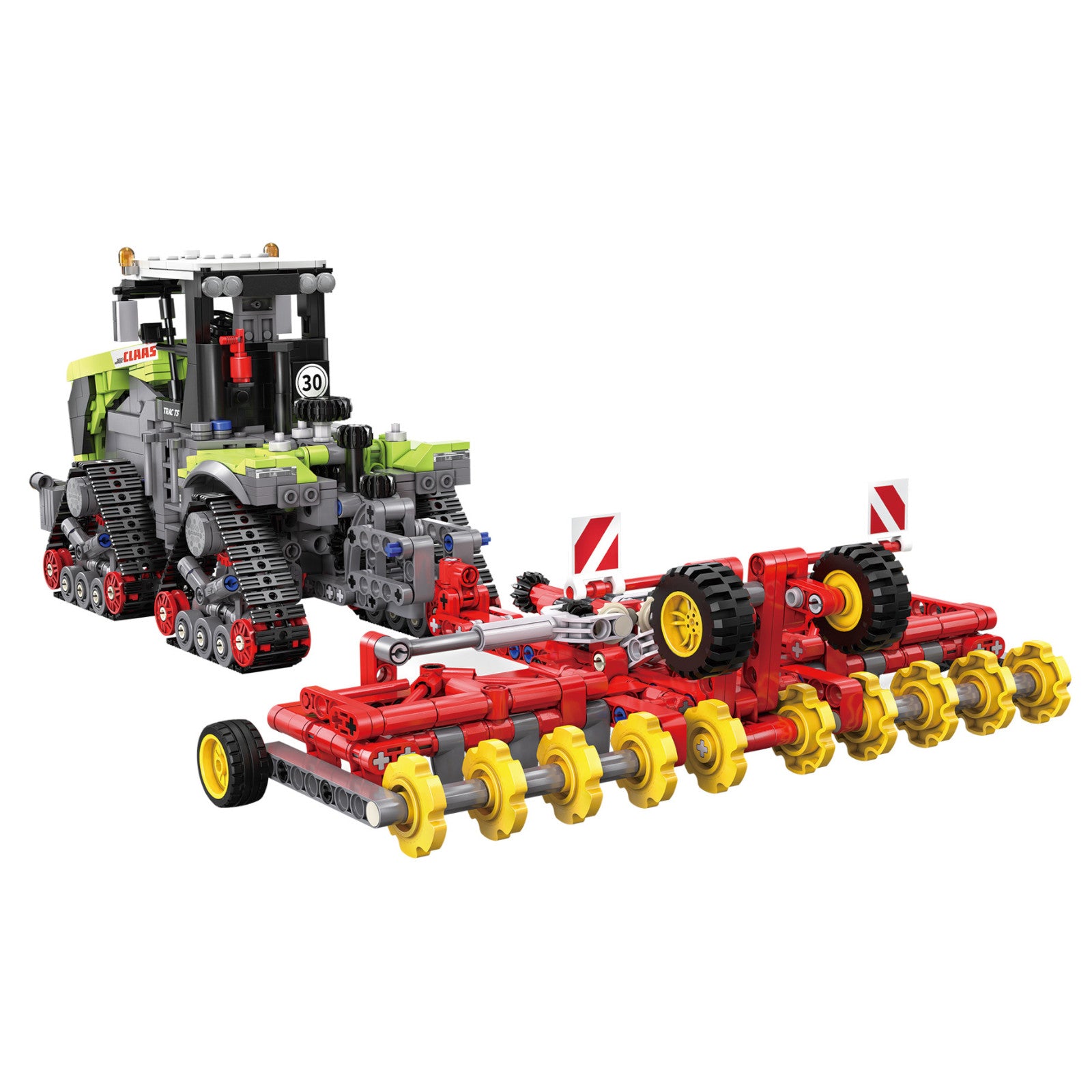 CaDA CLAAS XERION 5000 TRAC TS Tractor 1336 Pieces 3D Puzzle Brick Set Model C65012W Alternate 2