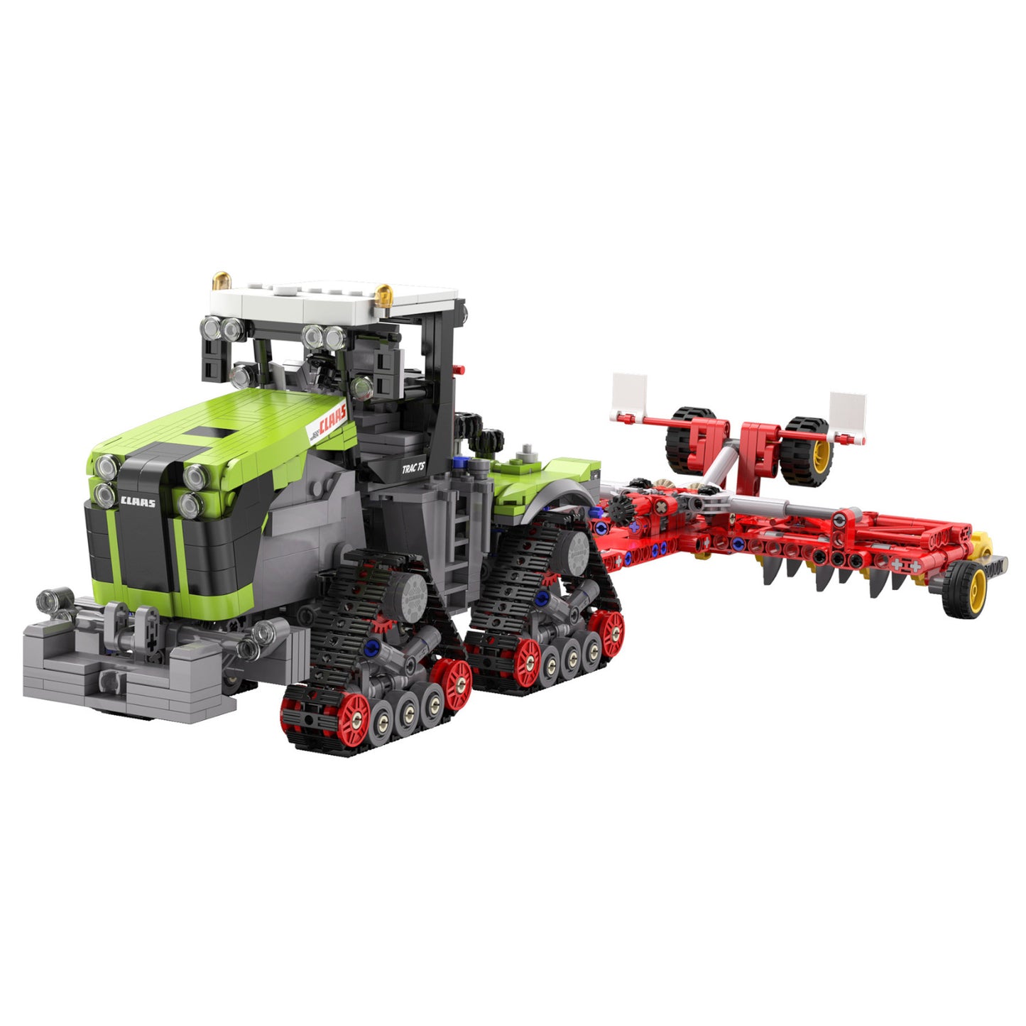 CaDA CLAAS XERION 5000 TRAC TS Tractor 1336 Pieces 3D Puzzle Brick Set Model C65012W Alternate 5