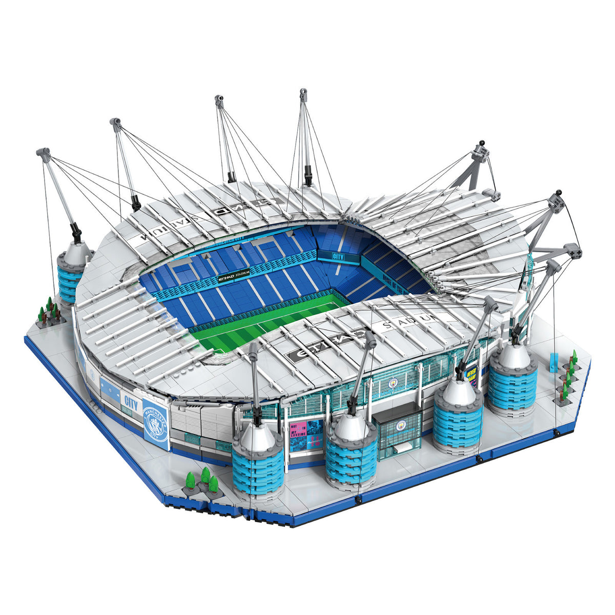 CaDA Manchester City Football Stadium 4473 Pieces Landmark Model Kit C66022W Alternate 1