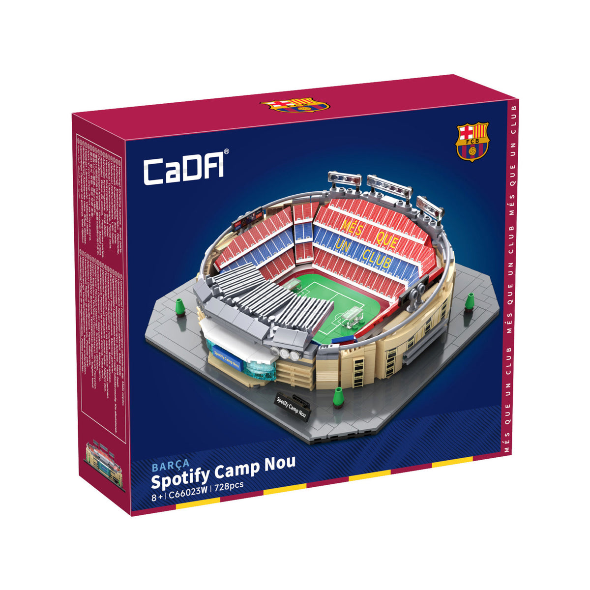 CaDA FC Barcelona Camp Nou Stadium 728 Pieces Landmark Model Kit C66023W Alternate 1