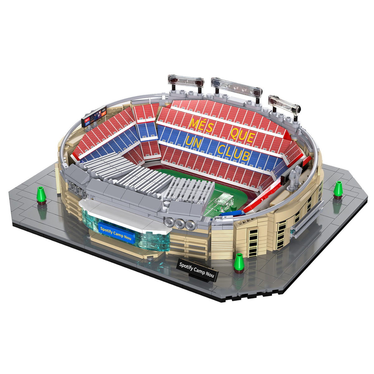 CaDA FC Barcelona Camp Nou Stadium 728 Pieces Landmark Model Kit C66023W Alternate 2