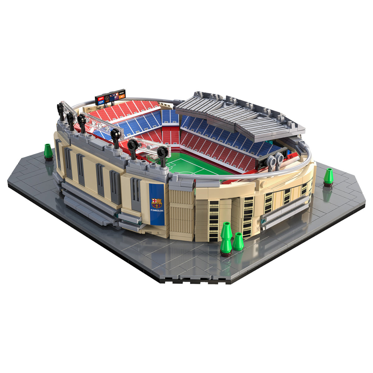 CaDA FC Barcelona Camp Nou Stadium 728 Pieces Landmark Model Kit C66023W Alternate 4