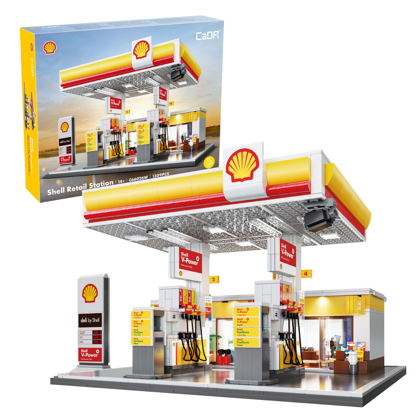 CaDA Shell Retail Station 1309 Pieces 3D Puzzle C66026W