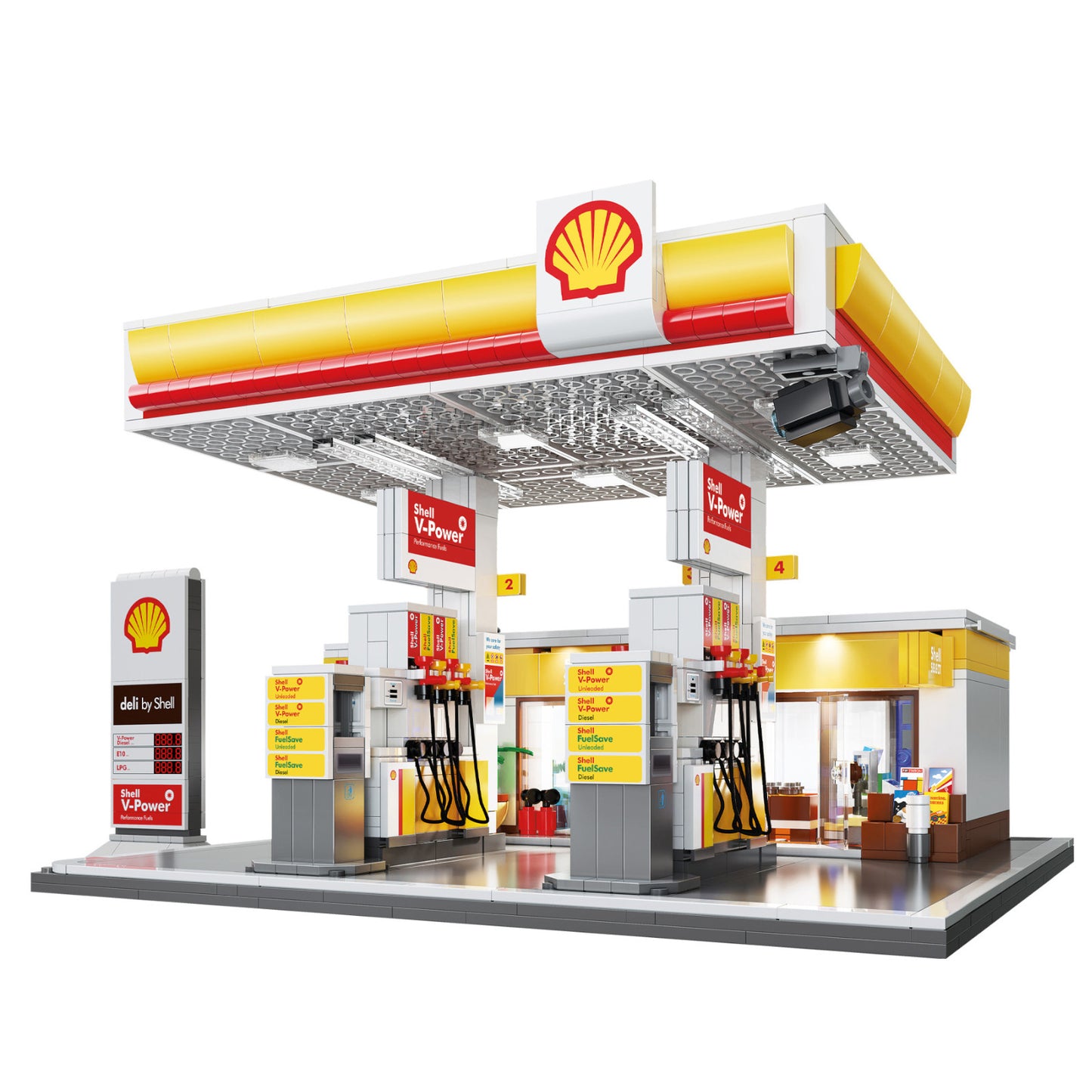CaDA Shell Retail Station 1309 Pieces 3D Puzzle C66026W Alternate 1