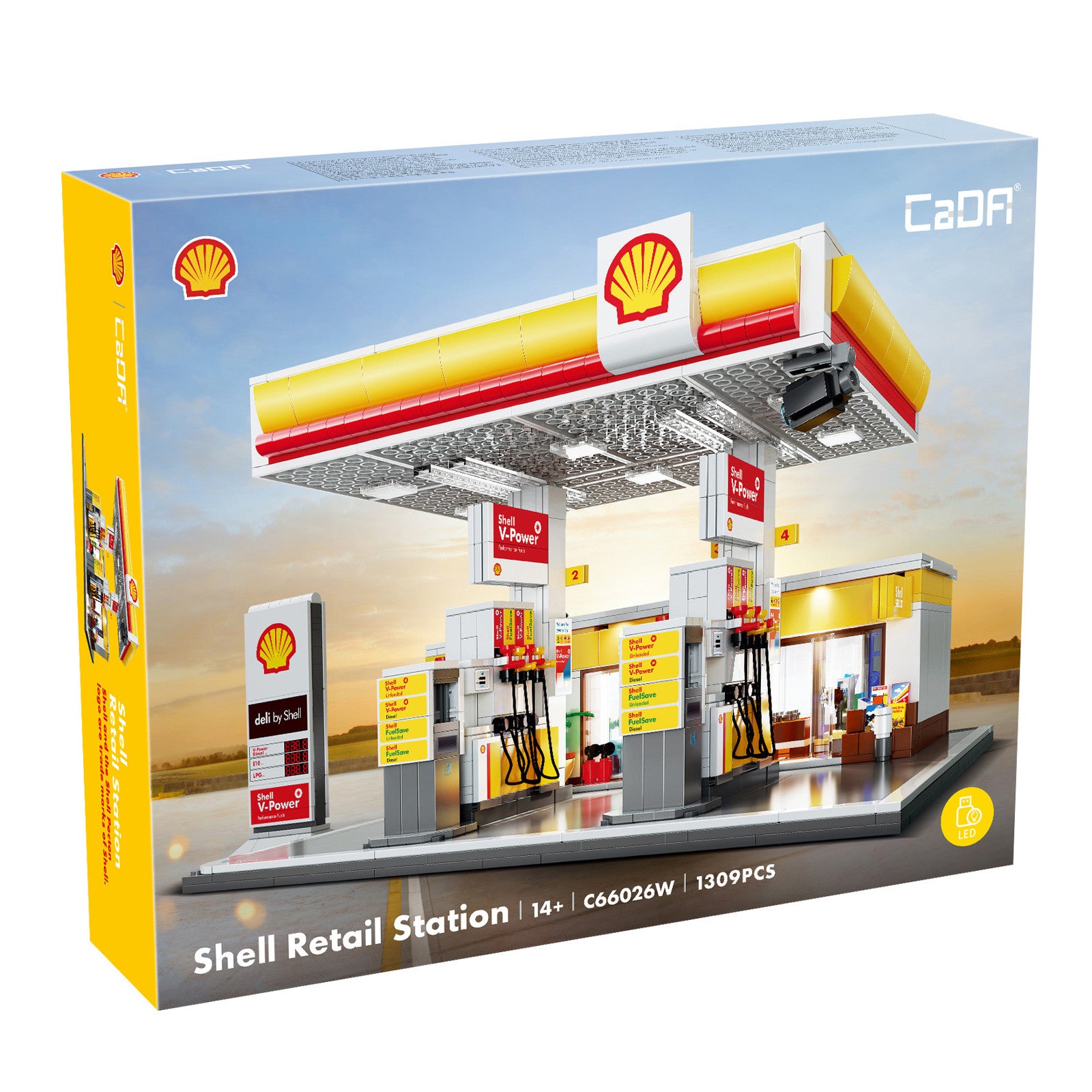 CaDA Shell Retail Station 1309 Pieces 3D Puzzle C66026W Alternate 2